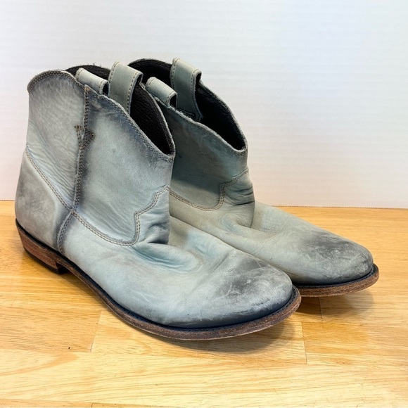 Liberty Black Distressed LB-711311 Western Cowboy Boots size 10.5 - Picture 1 of 7